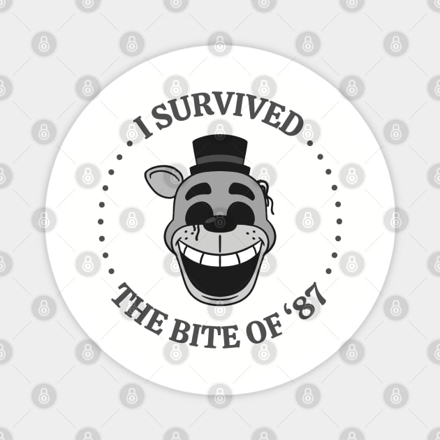 FNAF - Five Nights at Freddy's - the bite of '87 Magnet by KUKUL